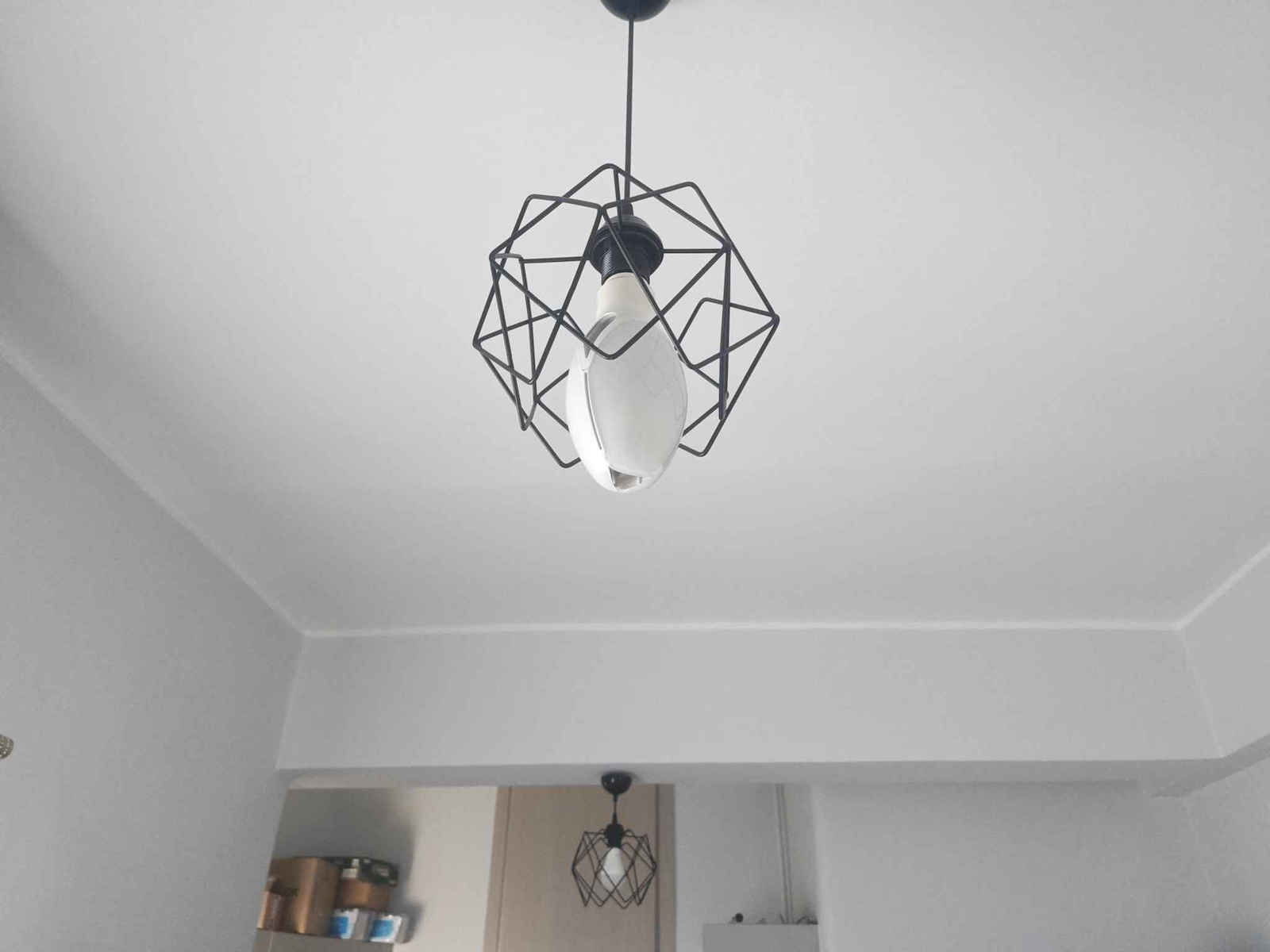 Pakketo Pwl-1021 Black Grid Pendant Light With E27 Socket 23.5x23.5x60cm