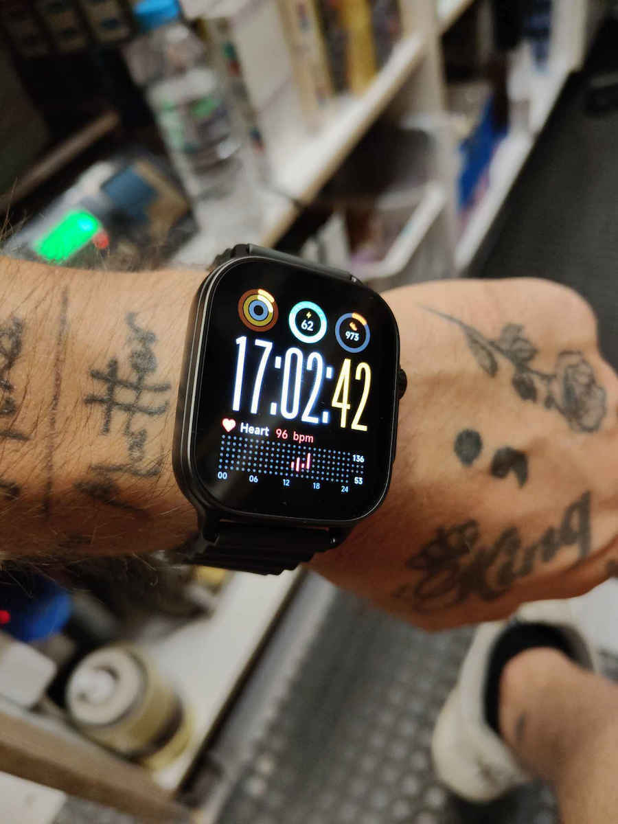 Realme Watch 5 Titanium 44mm με Παλμογράφο (Ασημί)