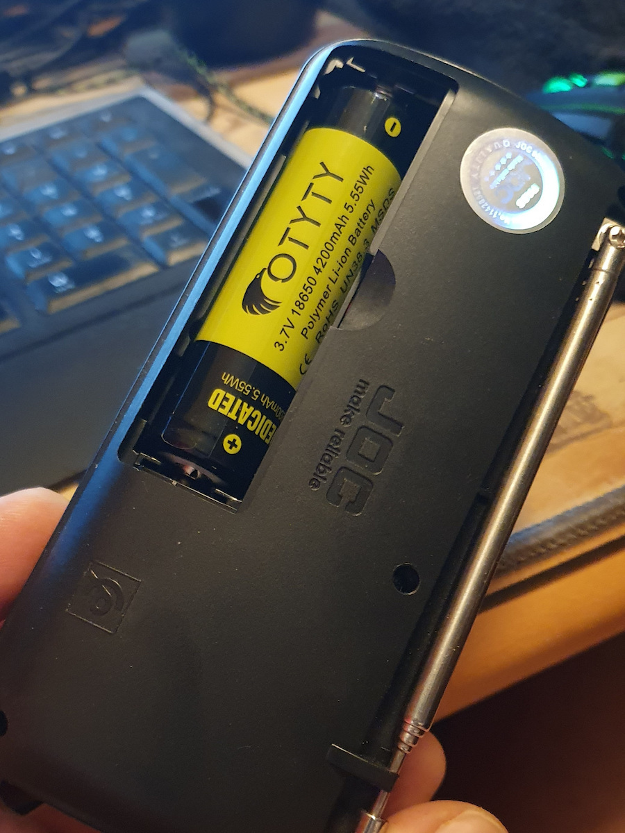 OTYTY Rechargable Battery 18650 Li-ion 4200mAh 3.7V 1pcs