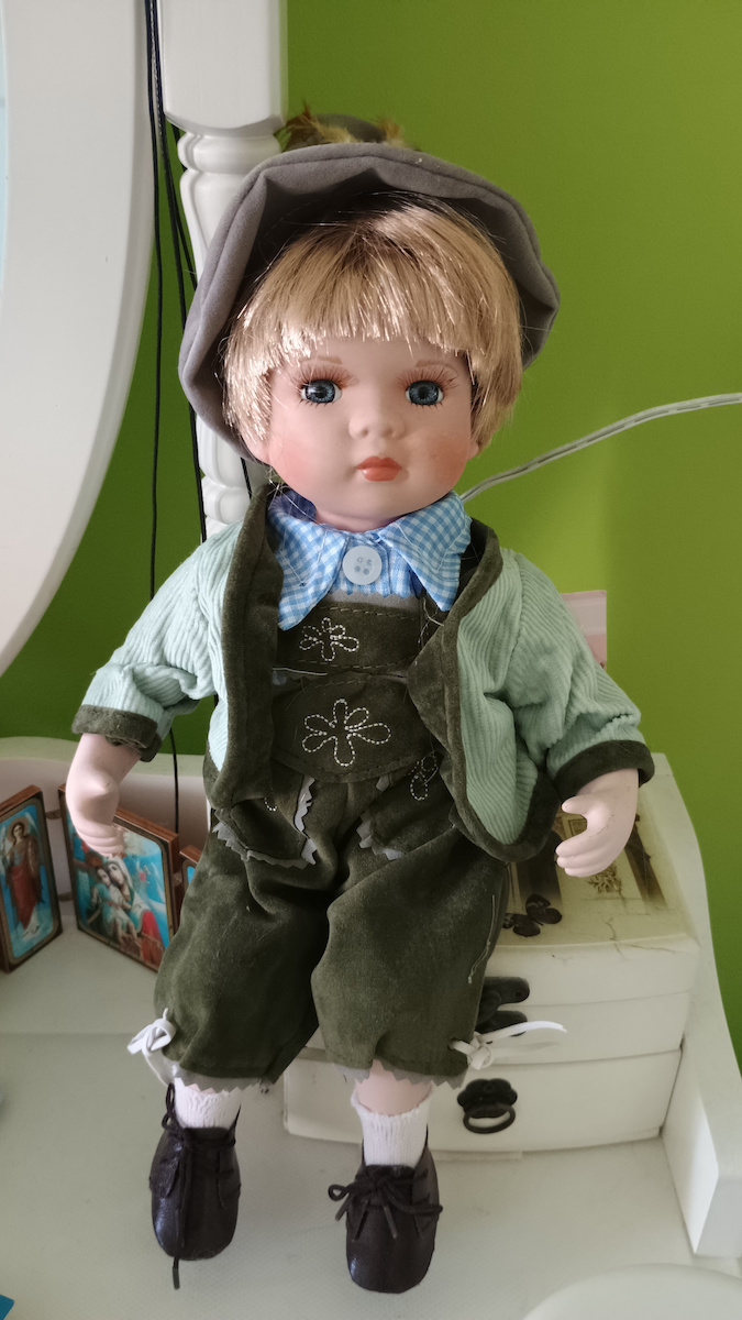 SP Souliotis Decorative Porcelain Doll made of Porcelain Little boy 16x8x30.5cm 1pcs
