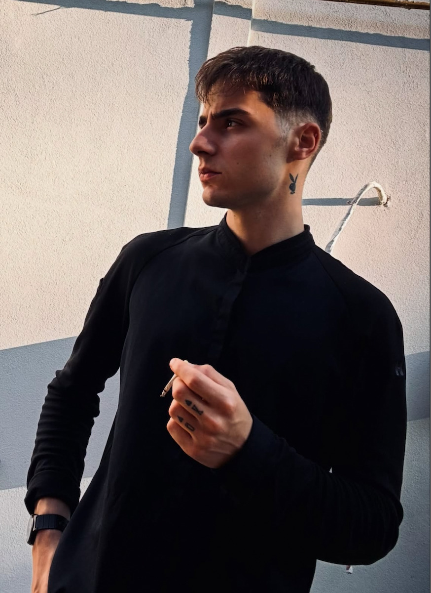 Le Nouveau Chef Mantel Koch Herren Schwarz mit Langärmelig Romain