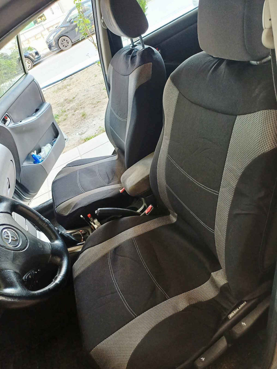 Auto Gs Vordersitzbezüge 4Stück Polyester Super Sport All in One Schwarz / Gray