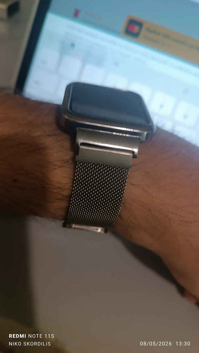 Λουράκι Ανοξείδωτο Ατσάλι Ασημί (Redmi Watch 2 Lite)