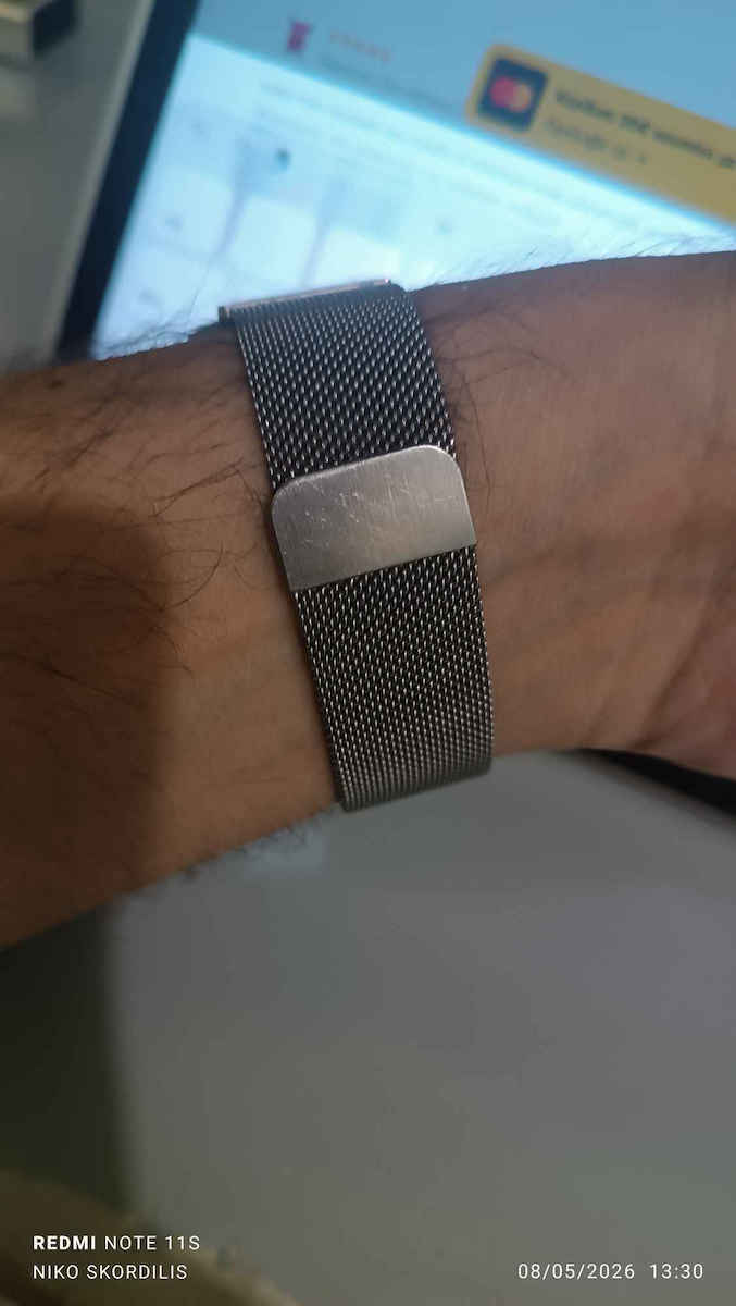 Λουράκι Ανοξείδωτο Ατσάλι Ασημί (Redmi Watch 2 Lite)
