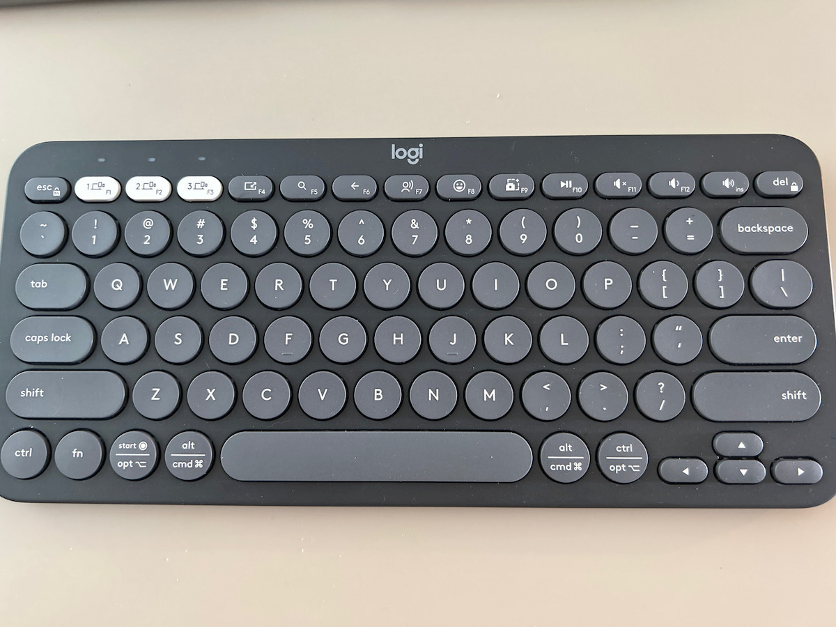Logitech Pebble Keys 2 K380s Ασύρματο Bluetooth Πληκτρολόγιο Αγγλικό US