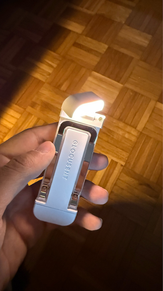 Glocusent Glocusent LED-Buchlicht mit Klemme Weiß