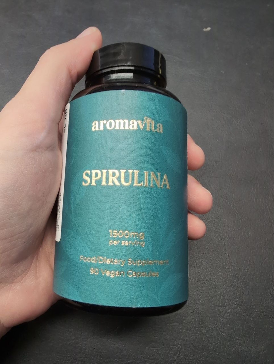 Aromavita Greek Spirulina 1500mg – 90 Vegan Capsules