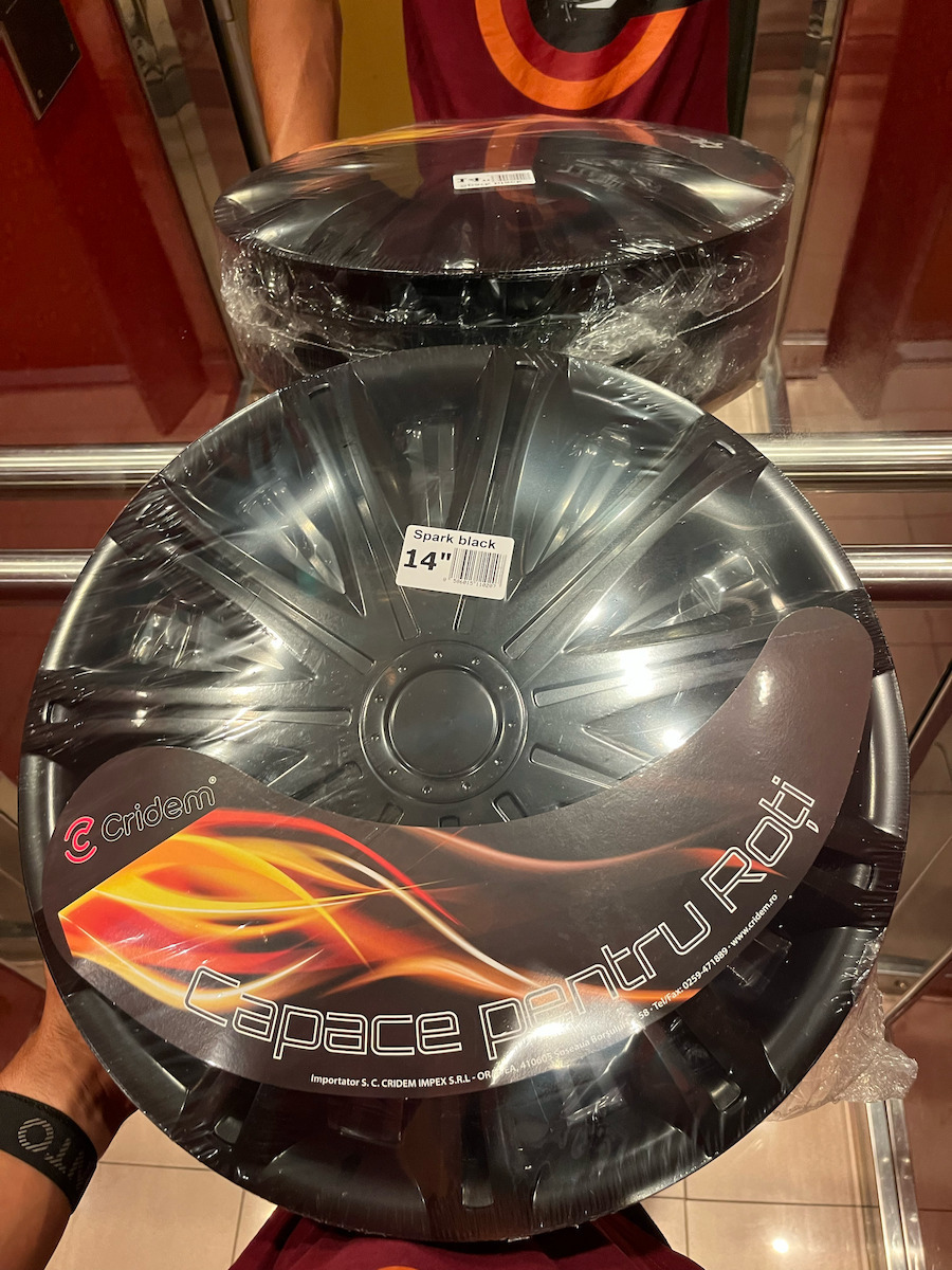Versaco Σετ Τάσια Αυτοκινήτου Spark Bl Black 4τμχ 14" Μαύρο