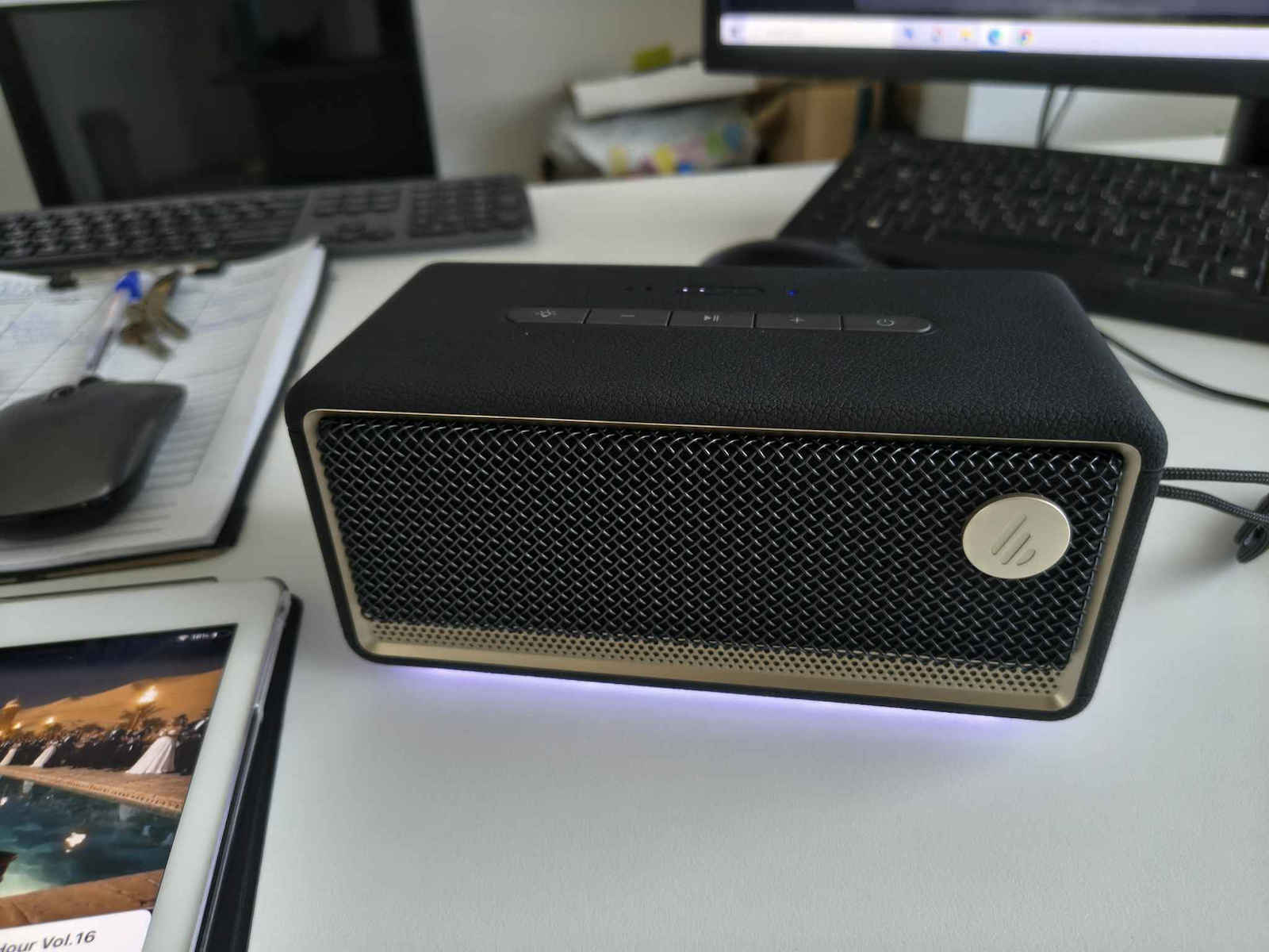 Edifier ES60 Bluetooth Speaker 34W with Battery Life up to 4.5 hours Ivory