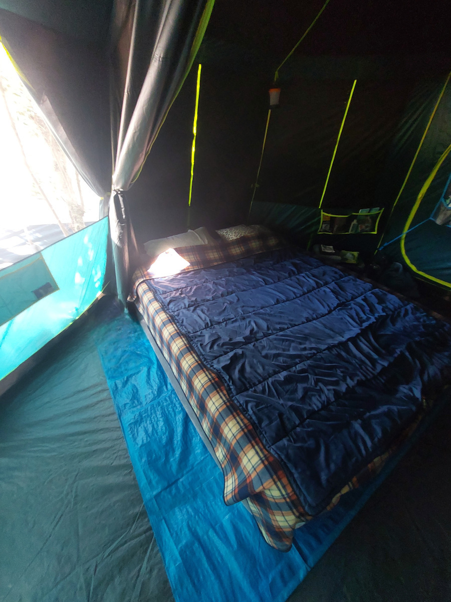 Coleman Octagon BlackOut Зимна Къмпинг Сцена Каки с Двойно Покривало за 8 Души 396x386x208 см
