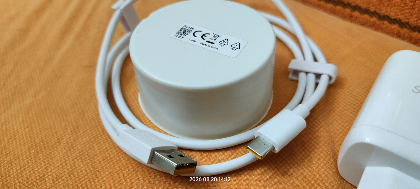 Realme USB 2.0 Cable USB-C male - USB-A 65W Λευκό 1m DL129 Bulk