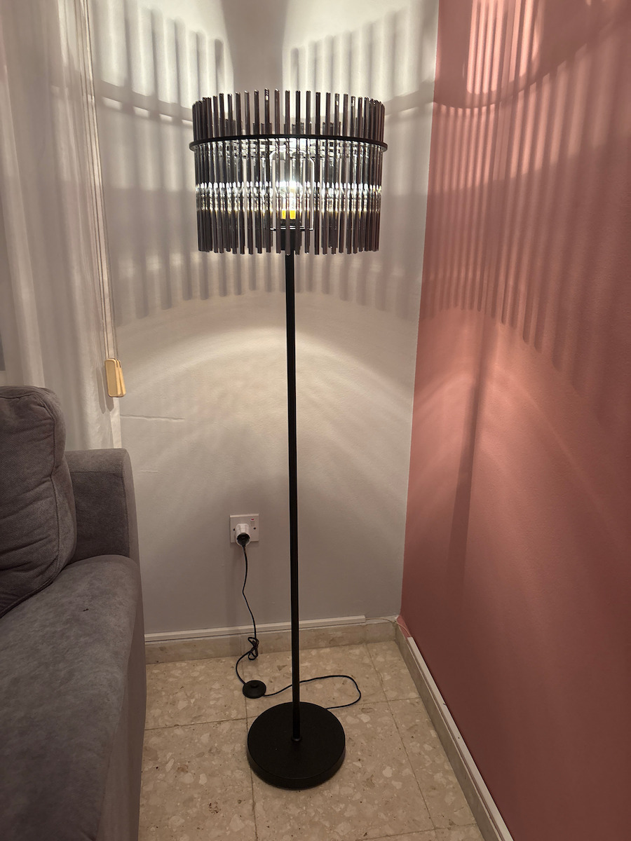 Globo Lighting Lampa de podea Î152xL38cm. cu Soclu pentru Bec E27 Negru