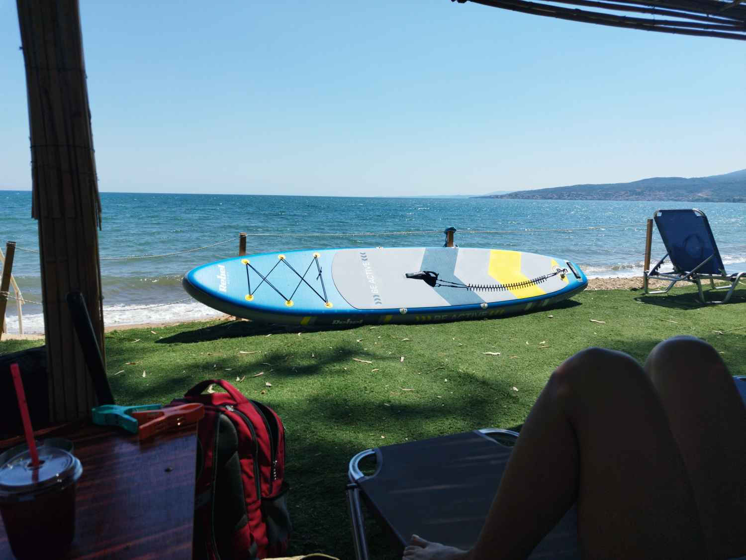 Rebel Gonflabilă Placă SUP / Caiac cu Lungime 3.5m Albastru