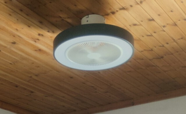 Estia Halo Flow Πλαφονιέρα 50cm με Φως Γκρι