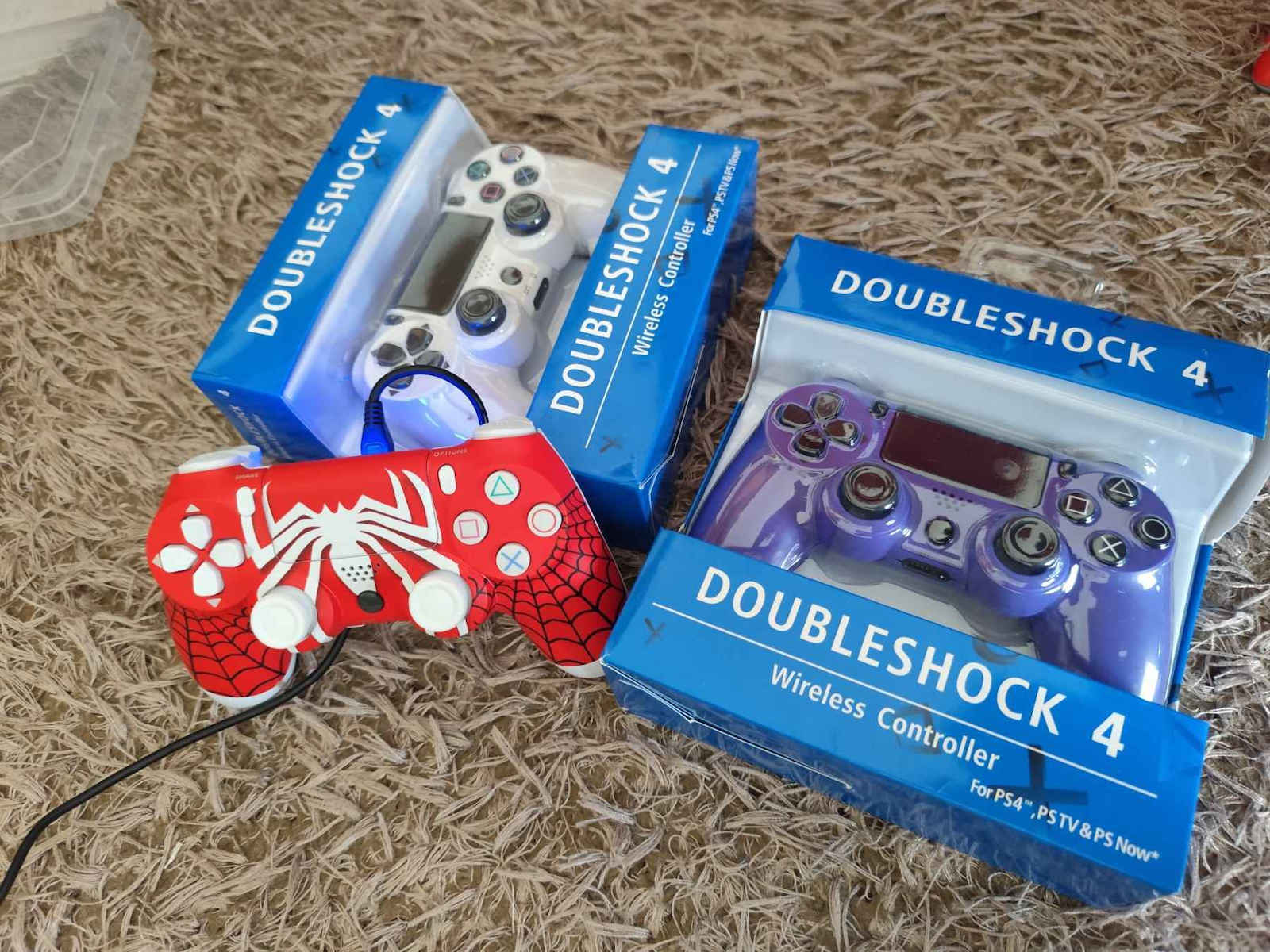 Doubleshock Безжичен Геймпад за PS4 Електрик Лилав