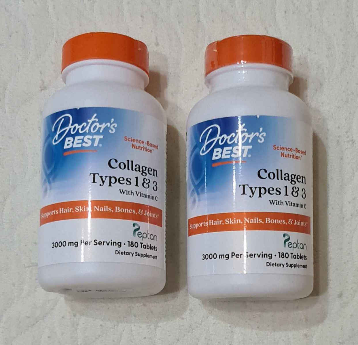 Doctor's Best Collagen Types 1 & 3 1000mg 180tabs с Витамин C 180 табове