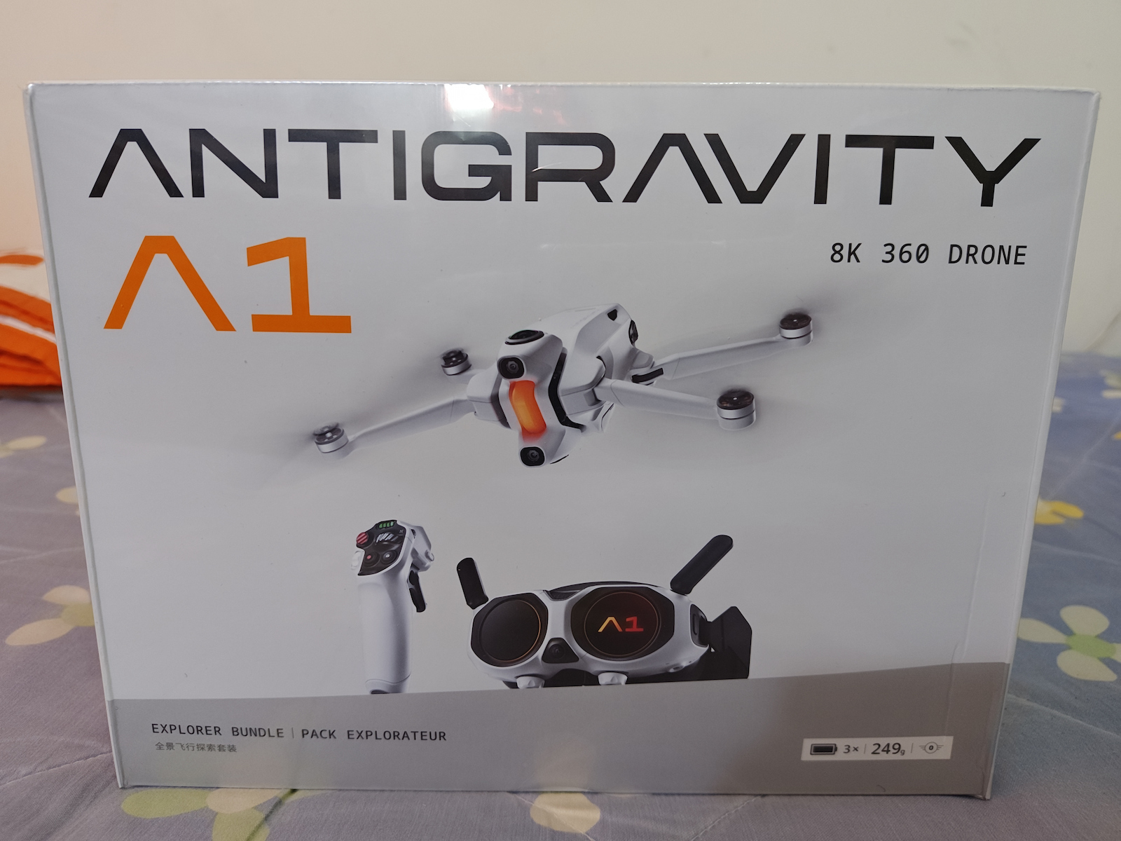Antigravity A1 8K 360 Dron 2.4 GHz cu 8K Cameră Telecomandă & Ochelari FPV Pachet Explorer