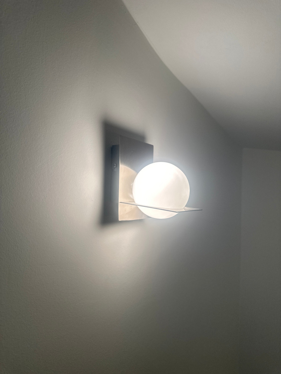 Home Lighting Backet Modern Lamp Wall with Socket G9 White 14x11x11cm