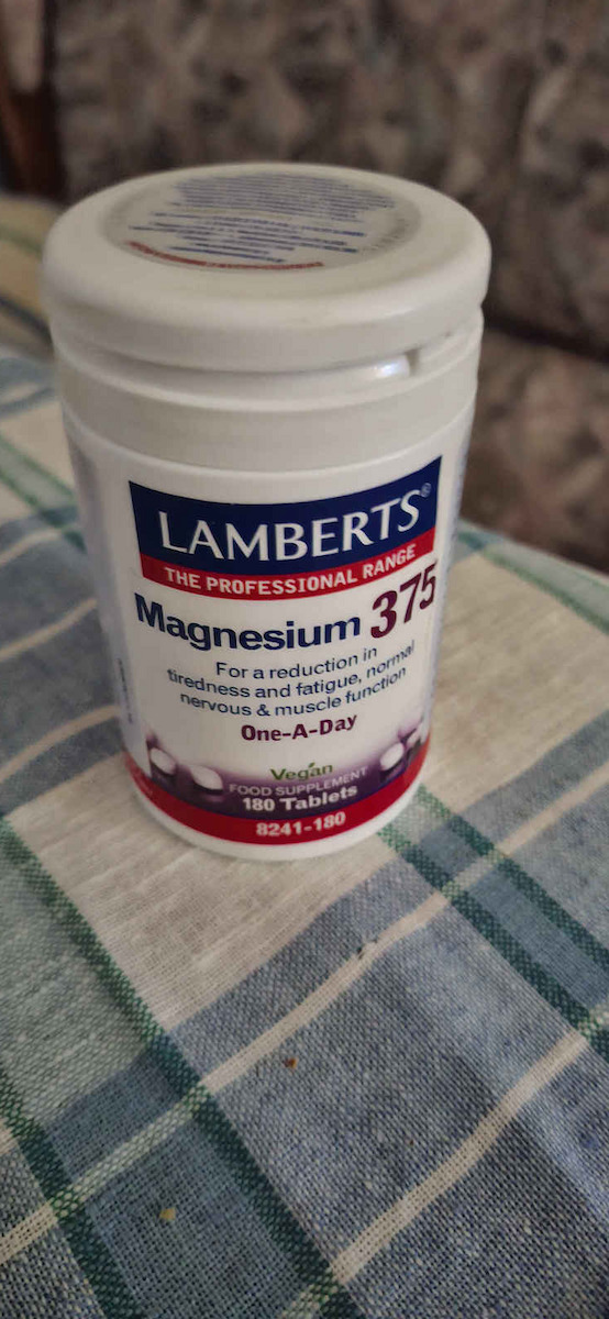 Lamberts Magnesium 375 375mg 180 ταμπλέτες