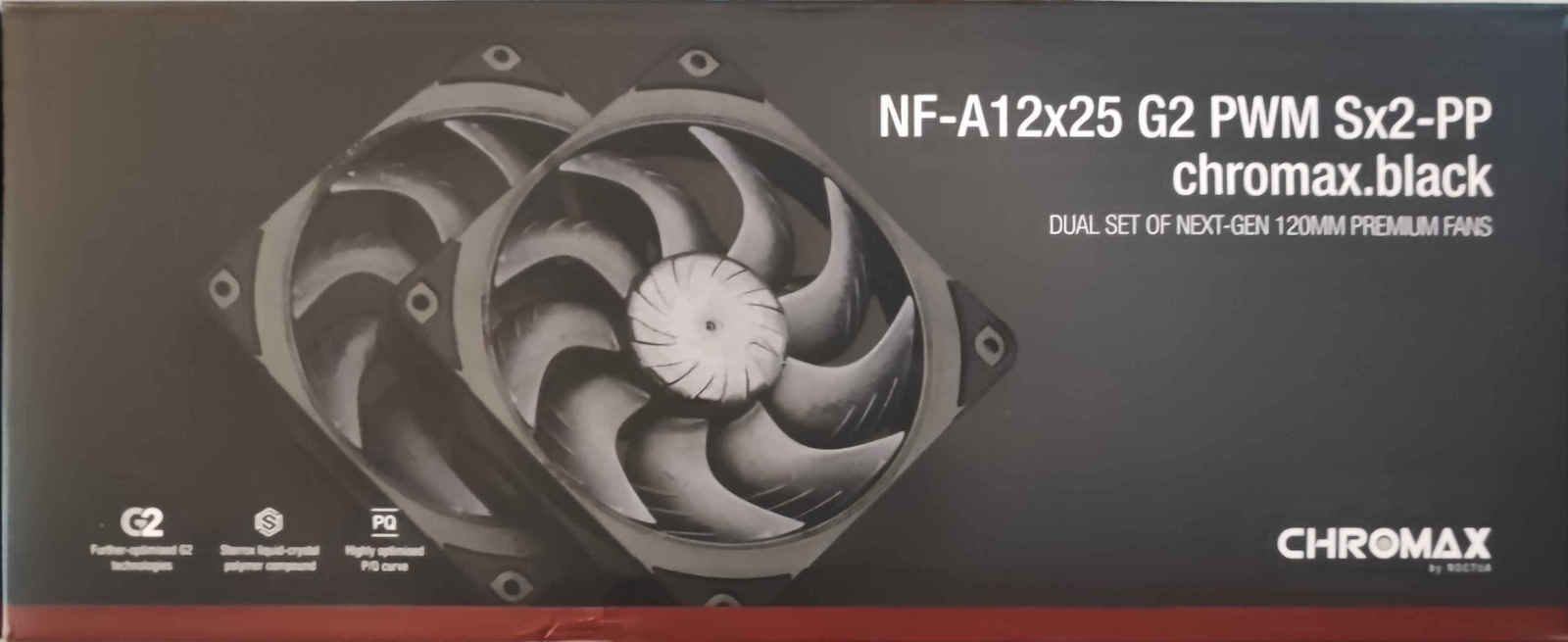 NF-A12x25 G2 PWM S Case Fan 120mm Without LED Lighting 2pcs