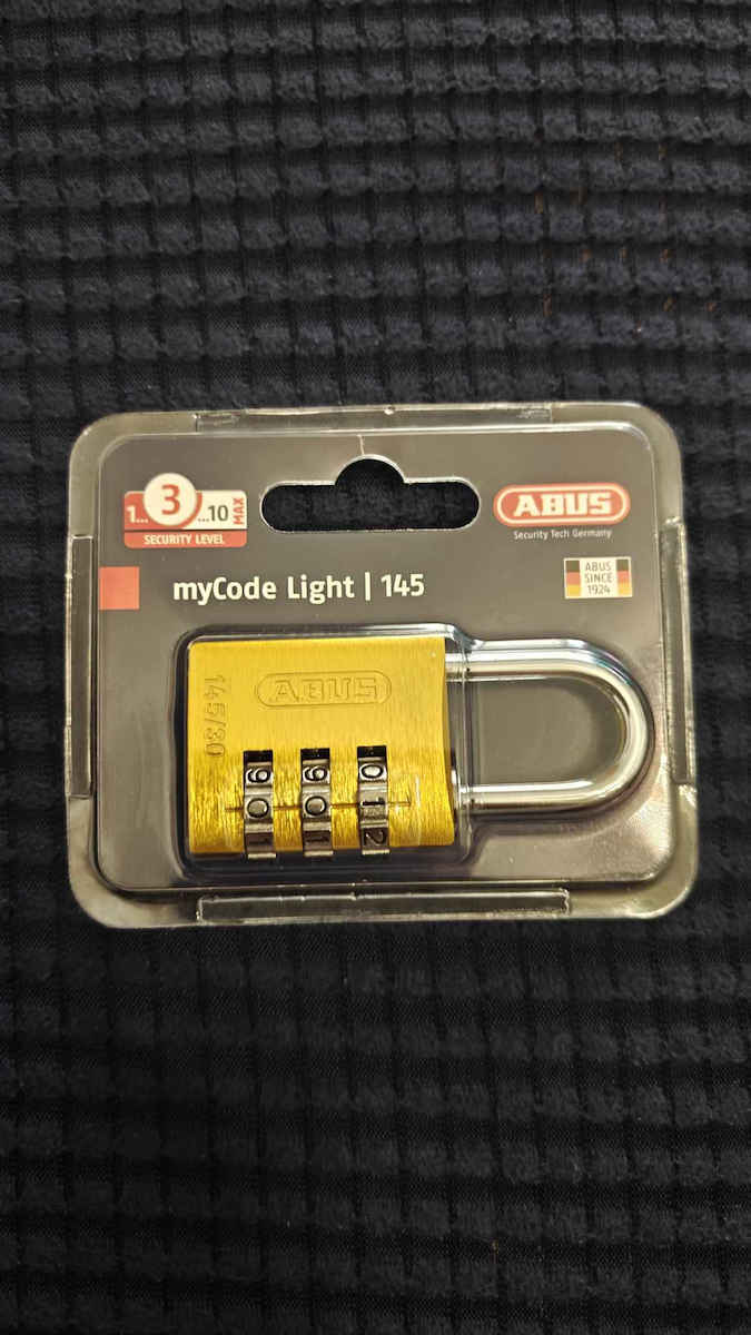 Abus 145/30Β Aluminum Padlock Brass Combination 30mm Silver 1pcs