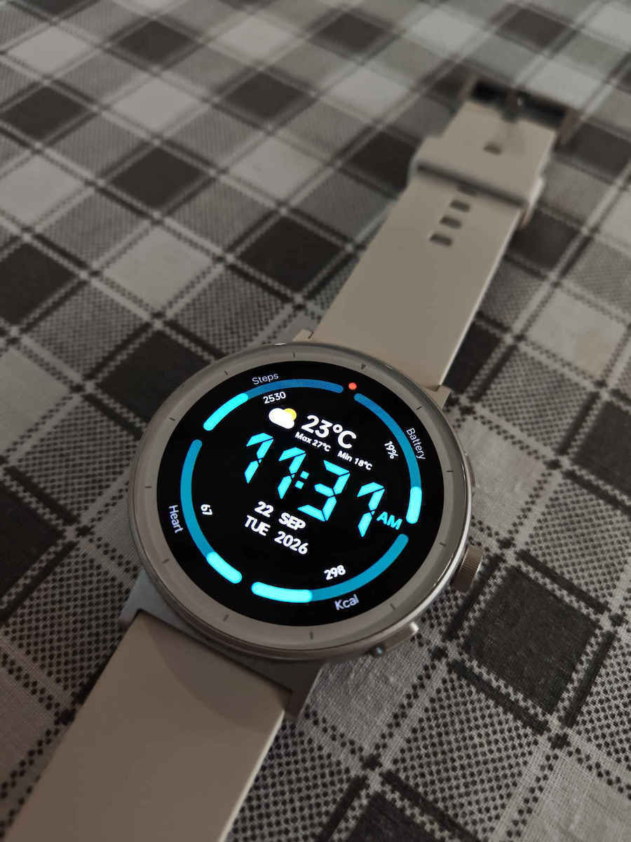 Realme Watch S5 Ceramic 46mm Waterproof cu Pulsometru (Alb Nisipiu - M/L)