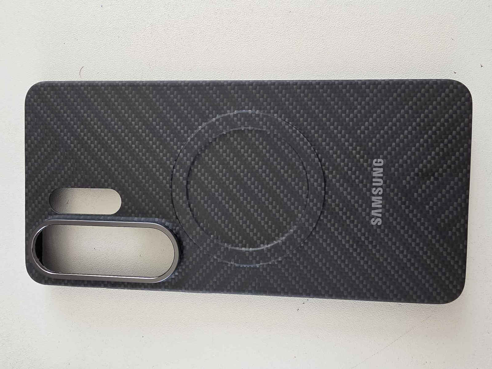 Samsung Carbon Magnet Rückseite Umschlag 0,8mm Blau (Galaxy S26 Ultra)