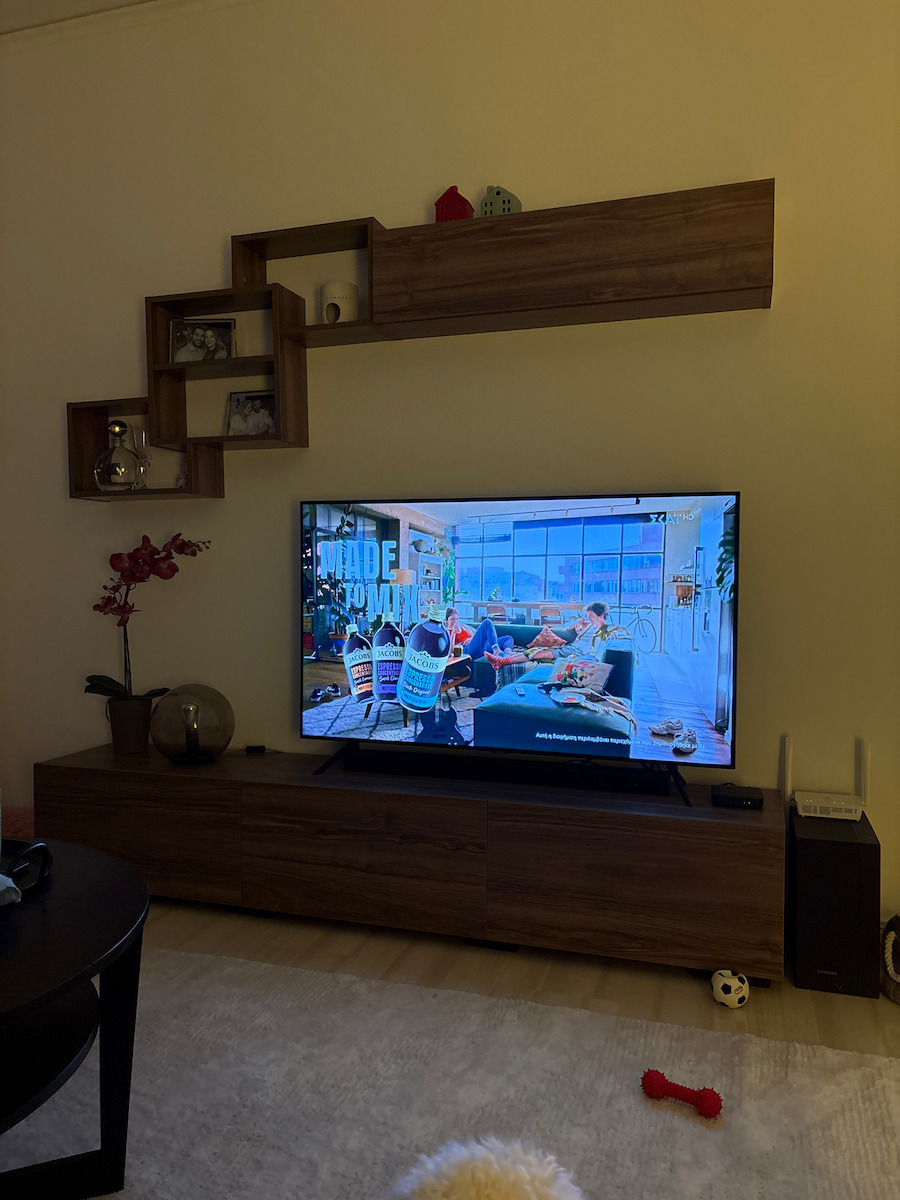 Wohnzimmer TV-Einheit Free Grey / Charcoal L210xB35xH38cm