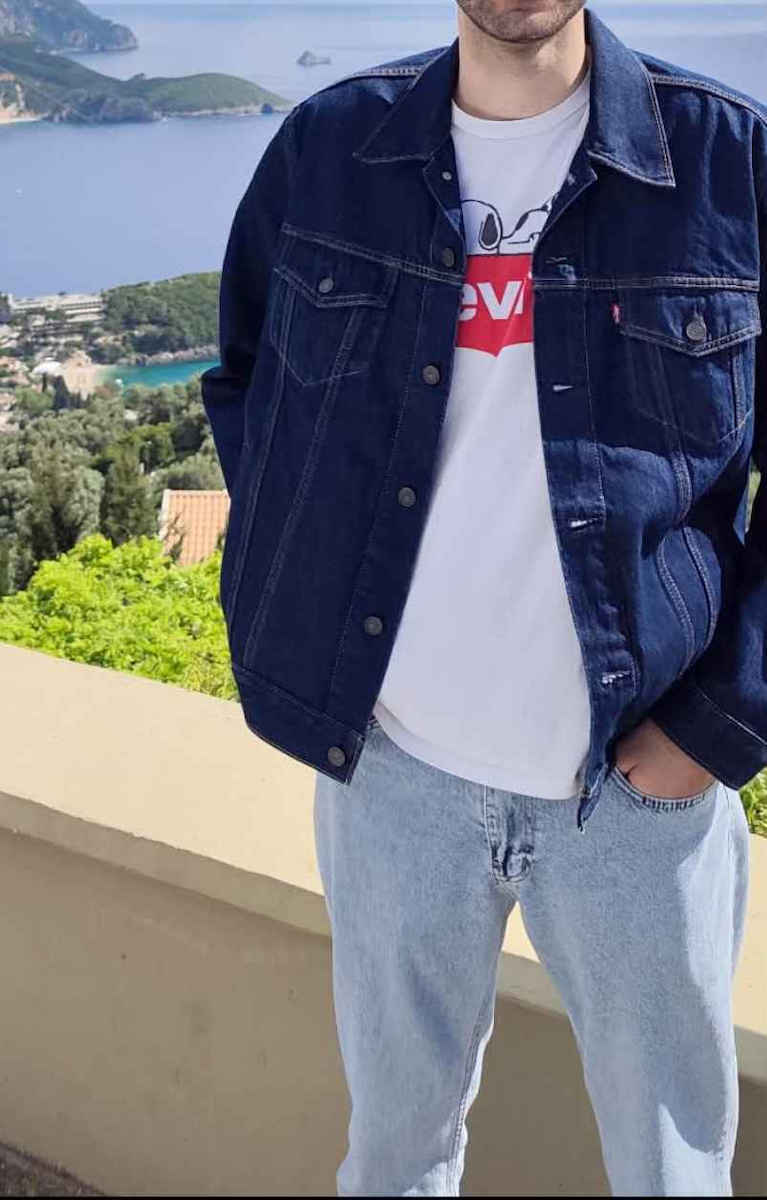 Trucker Jeansjacke Jacke Grey