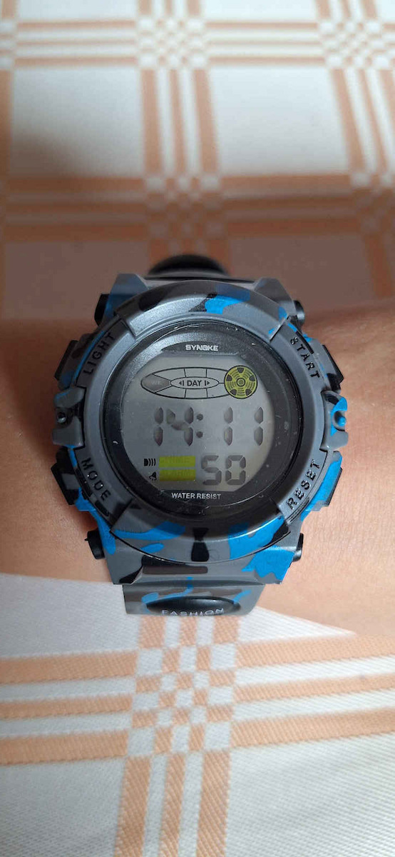 Synoke Ceas Digital Pentru Copii 40mm Albastru Cu Curea Din Cauciuc