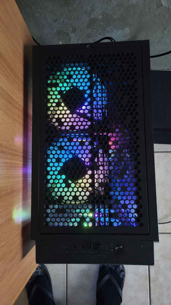 Ceres 300 TG Gaming Midi Tower Computer Case with Side Window and RGB Lighting White