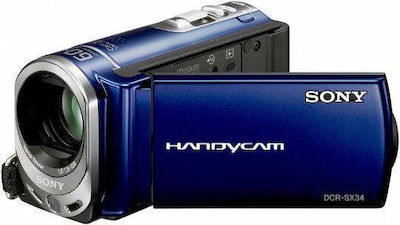 Sony Camcorder DCR-SX34E CCD Sensor Recording to HDD, Touch Screen 2.7" USB 2.0