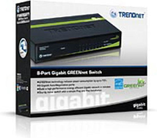 Trendnet TEG-S80G Unmanaged L2 Switch με 8 Θύρες Gigabit (1Gbps) Ethernet