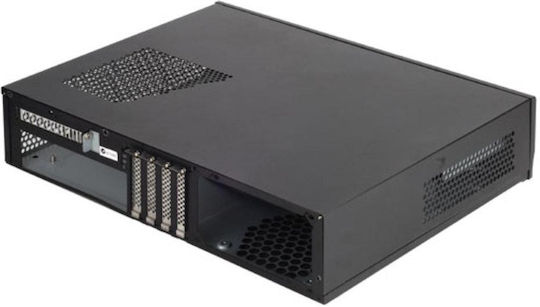 Silverstone ML03B Home Theater Κουτί Υπολογιστή με Πλαϊνό Παράθυρο Μαύρο