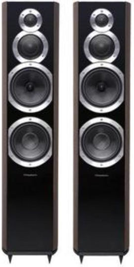 Wharfedale Diamond 10.7 S019.31572 Ζεύγος Ηχείων Hi-Fi Δαπέδου 200W 3 Δρόμων Π22.3xΒ30.3xΥ96.5εκ. Μαύρο / Κερασιά