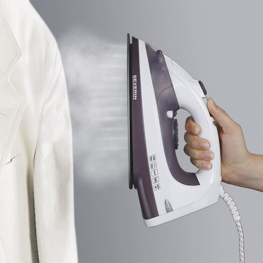 Severin Steam Iron 2500W with Ceramic Plate and Continuous Steam Supply 30g/min