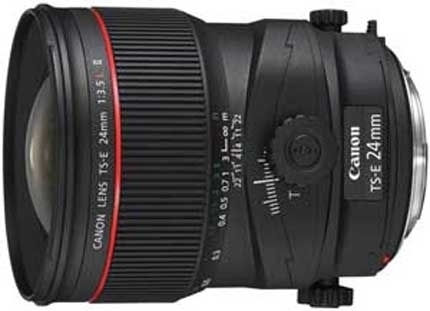 Canon Cadru complet Obiectiv Foto TS-E 24mm f/3.5L II Standard / Tilt-Shift pentru Montura Canon EF Black