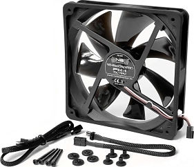 Noiseblocker PK1 Case Fans 140mm (700rpm / 28.8cfm) Without LEDs Lighting and Connection 3-Pin