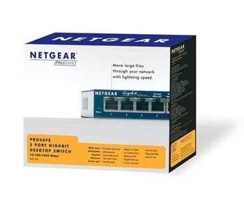 NetGear Unmanaged L2 Switch with 5 Gigabit (1Gbps) Ethernet Ports