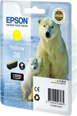 Epson 26 Original InkJet Printer Ink Yellow (C13T26144010 C13T26144012)