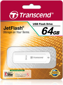 Transcend 64GB USB 2.0 Stick Ασημί