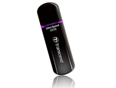 Transcend JetFlash 600 32GB USB 2.0 Stick Μαύρο