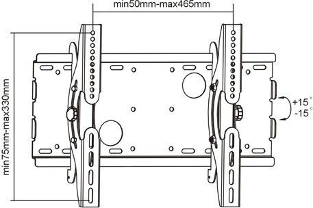 Reflecta 37-15 Επιτοίχια έως 40" και 75kg