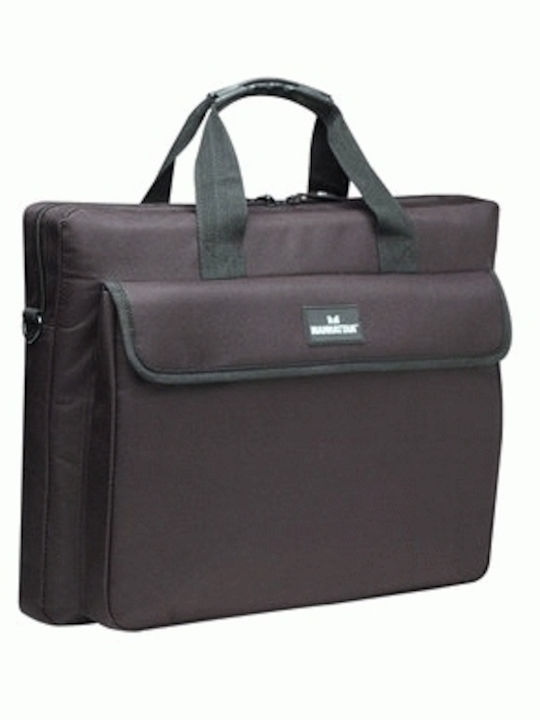 Manhattan London Τσάντα Ώμου / Χειρός για Laptop 15.6" σε Μαύρο χρώμα