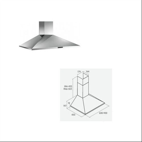 TurboAir Απορροφητήρας Καμινάδα 60cm Inox