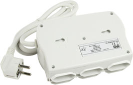 HQ Power Strip with Surge Protection 9 Positions with Switch and Cable 1.5m