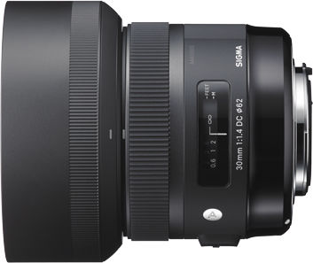 Sigma Crop Φωτογραφικός Φακός 30mm f/1.4 DC HSM Σταθερός για Nikon F Mount Μαύρος