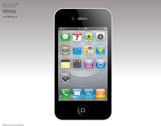 SwitchEasy Nude Umschlag Rückseite Weiß (iPhone 4/4s)