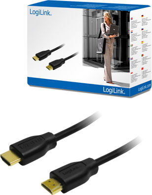 LogiLink HDMI 1.4 Kabel HDMI-Stecker - HDMI-Stecker 5m Schwarz