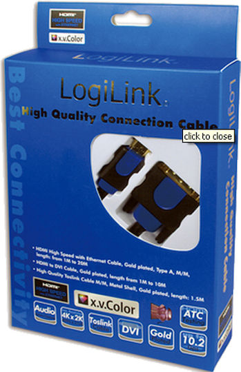 LogiLink Cablu DVI-D - HDMI de sex masculin 5m Negru (CHB3105)